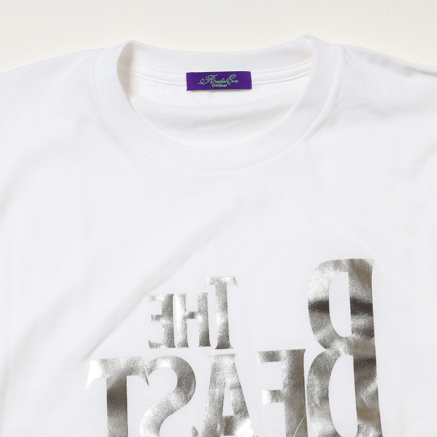 THE BEAST BIG T-Shirt (WHITE×SILVER)