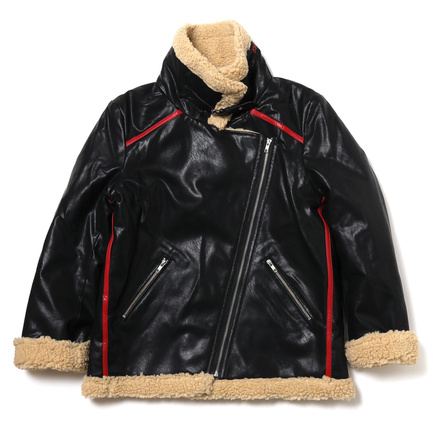 EVANGELION BOA RIDERS JACKET (BLACKRED(EVA-02))