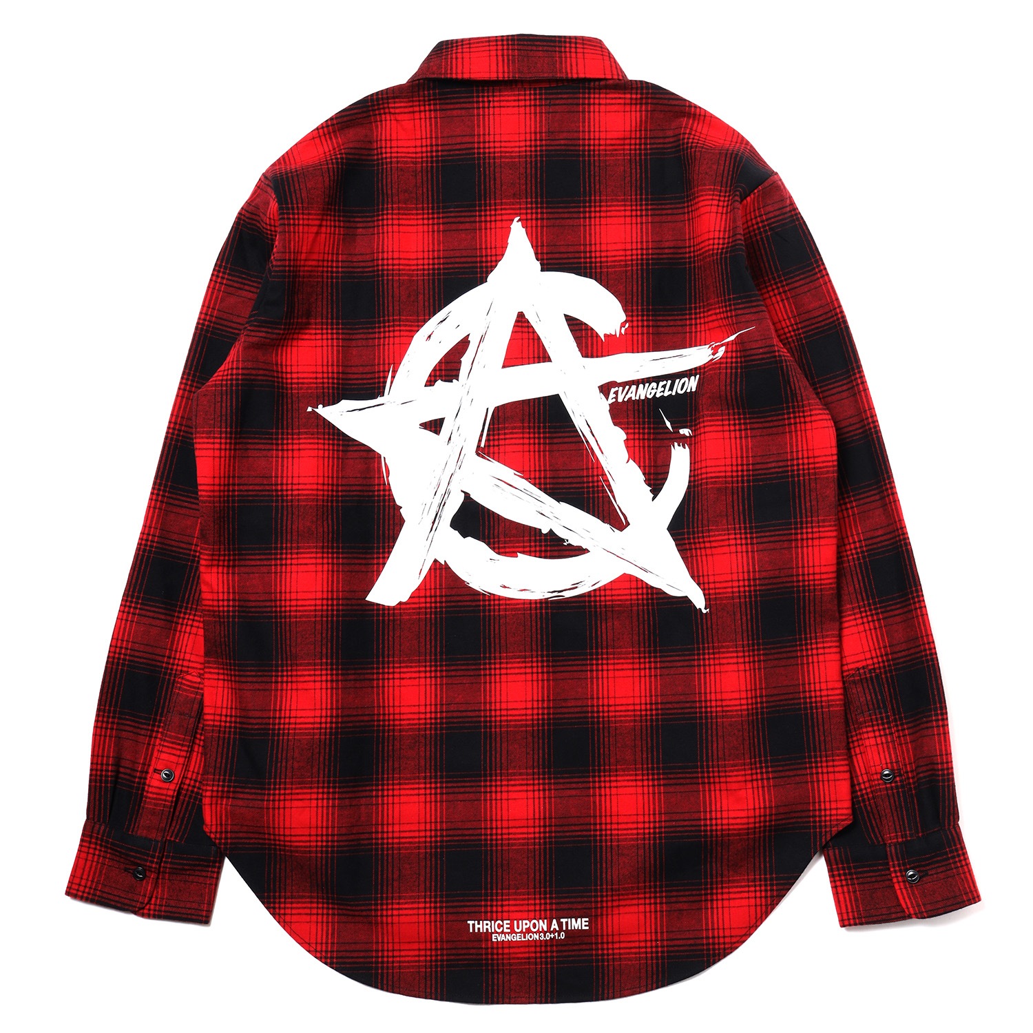 CIRCLE EVA FLANNEL CHECK SHIRTS (RED)