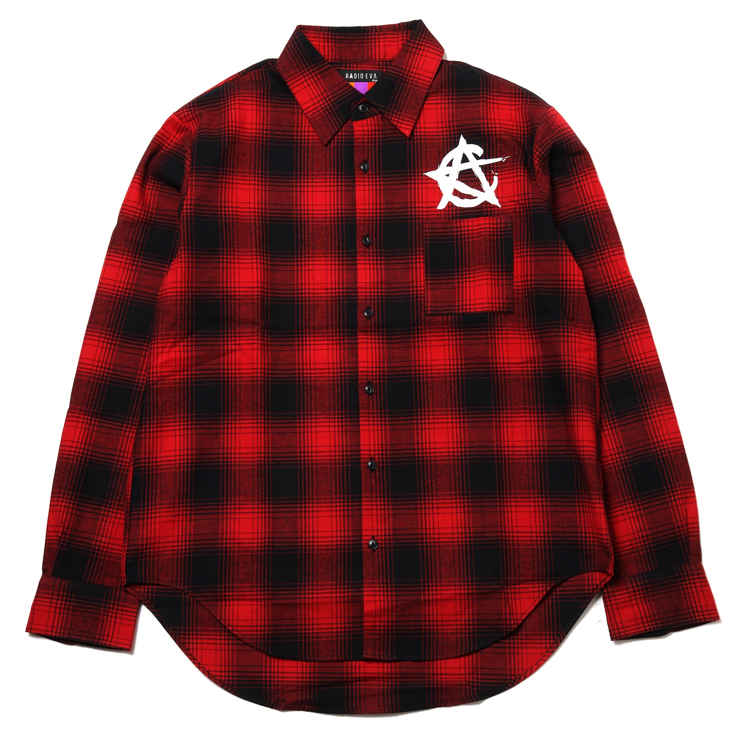 CIRCLE EVA FLANNEL CHECK SHIRTS (RED)