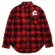 CIRCLE EVA FLANNEL CHECK SHIRTS (RED)