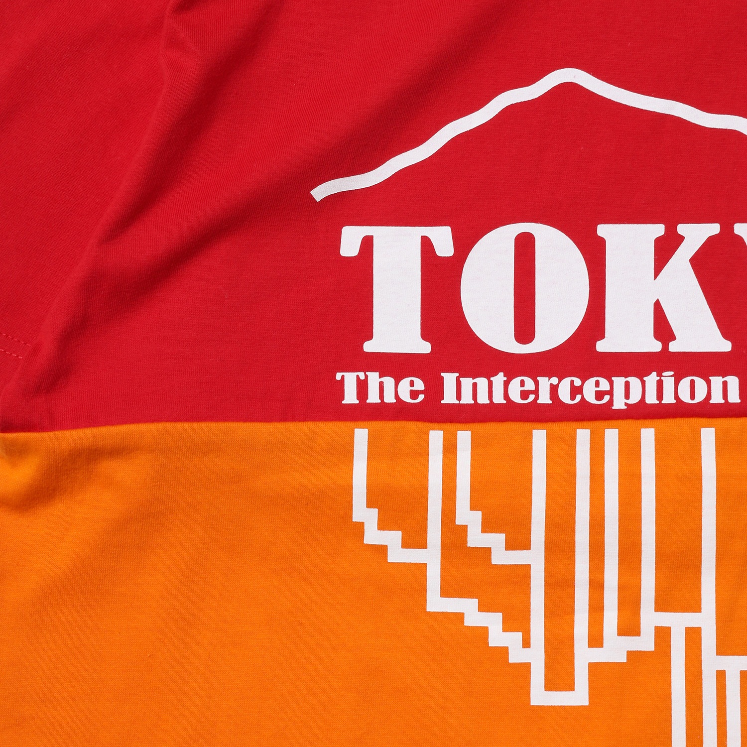 TOKYO-3 2Tone T-Shirt  (REDORANGE)