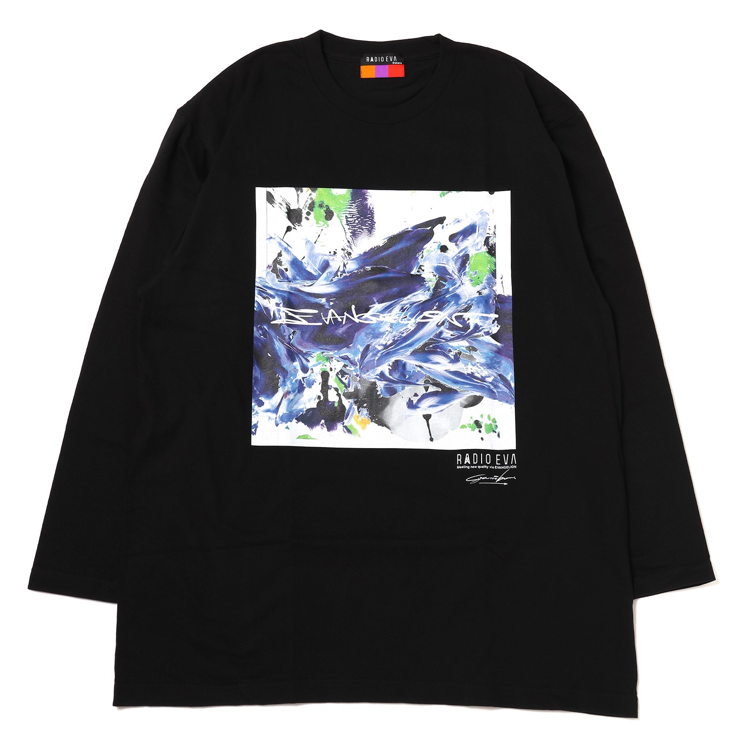 EVANGELION Painting Cutsew by Cigarette-burns (BLACK(EVA-01))