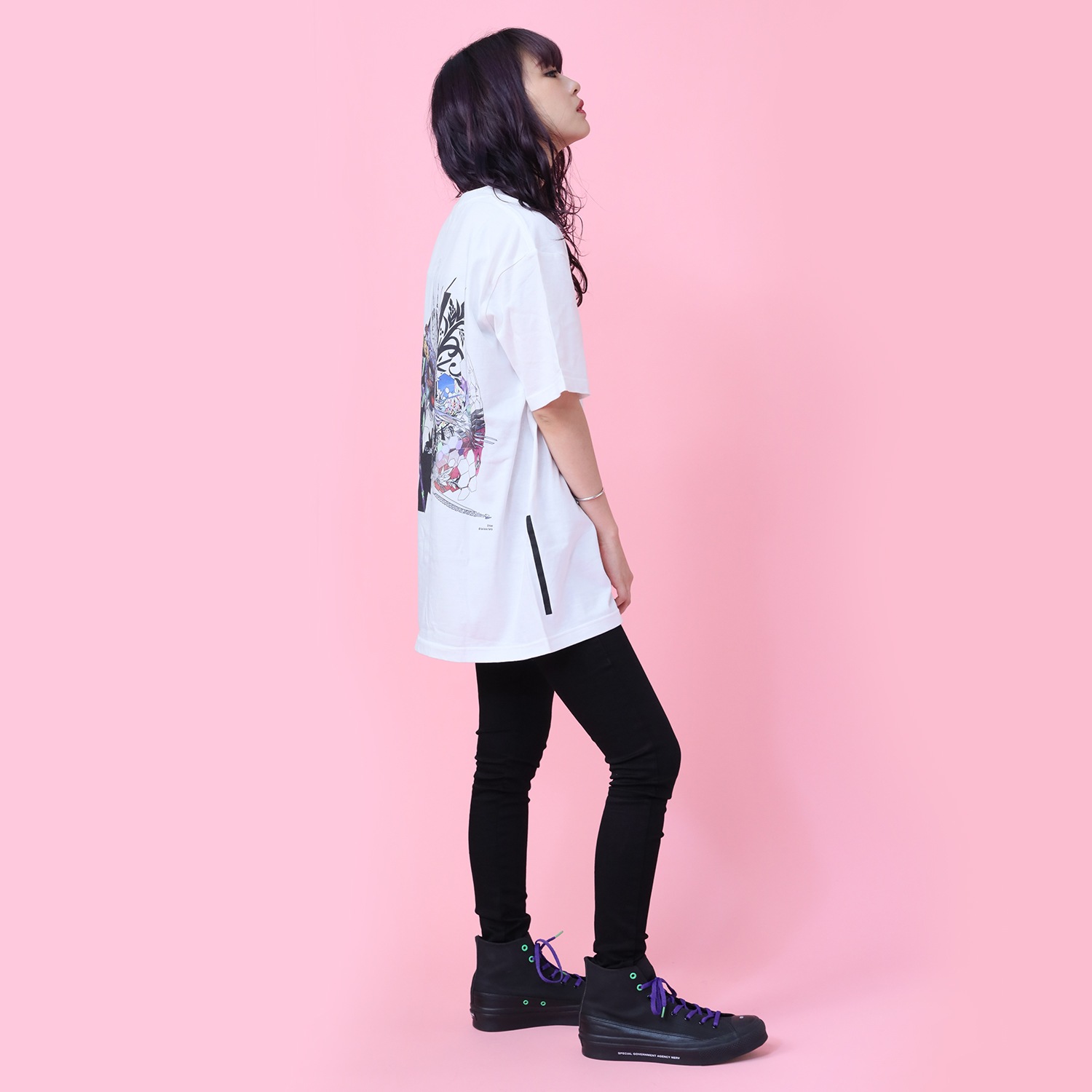 Abstract EVANGELION T-Shirt β（KENTA KAKIKAWA）（WHITE（EVA-01 β））