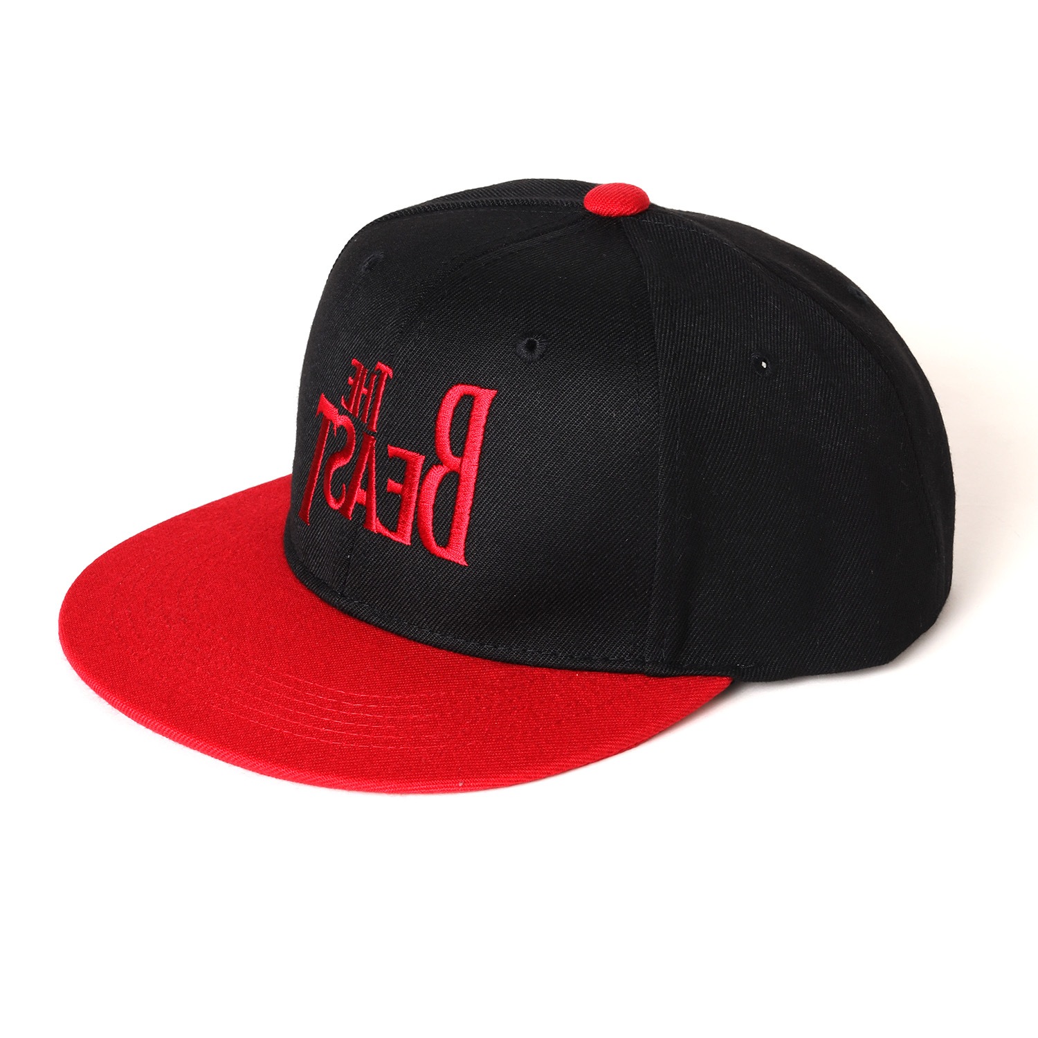 THE BEAST Embroidery Cap（BLACK×RED）