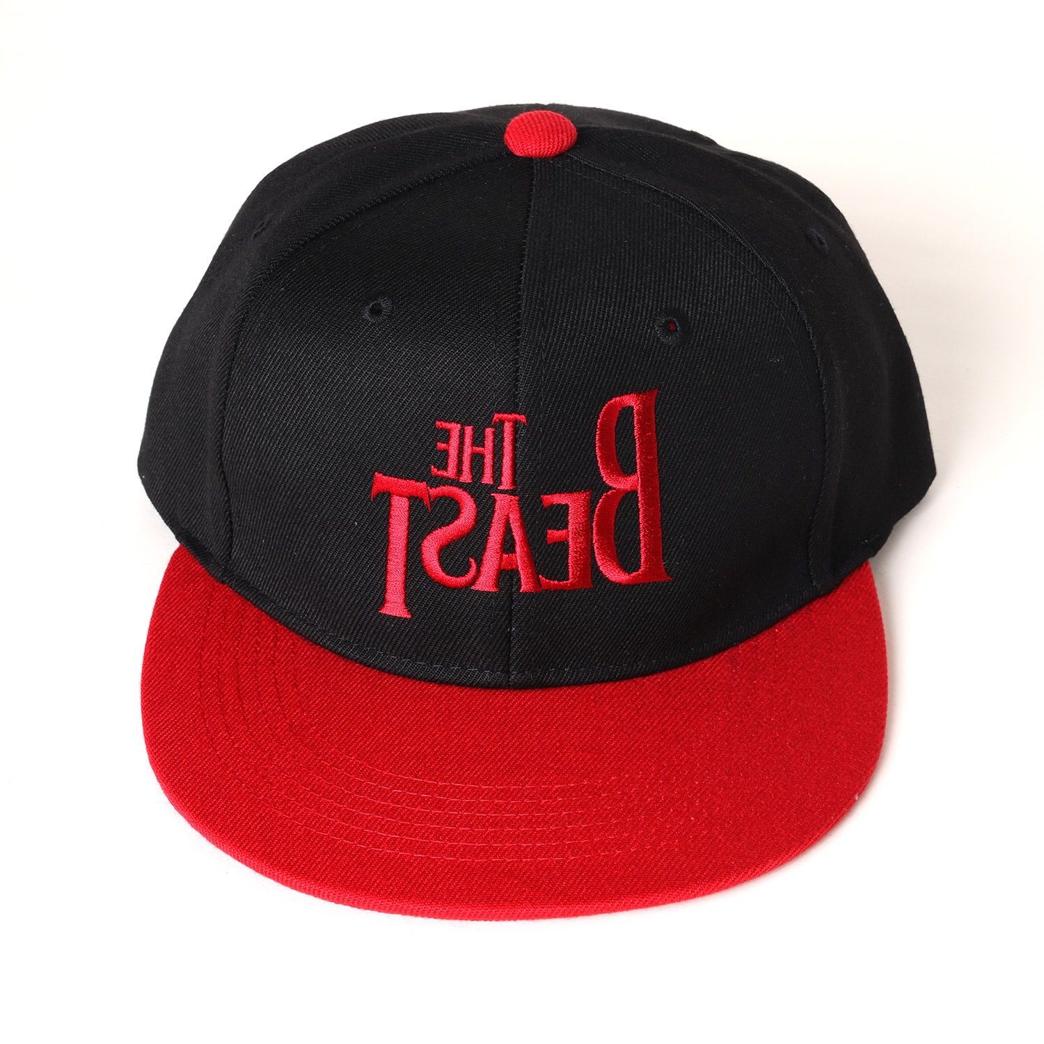 THE BEAST Embroidery Cap（BLACK×RED）