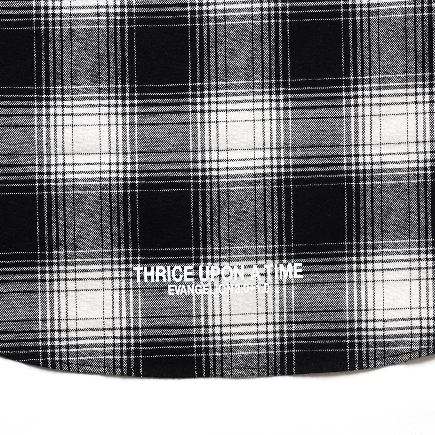 CIRCLE EVA FLANNEL CHECK SHIRTS (WHITE)