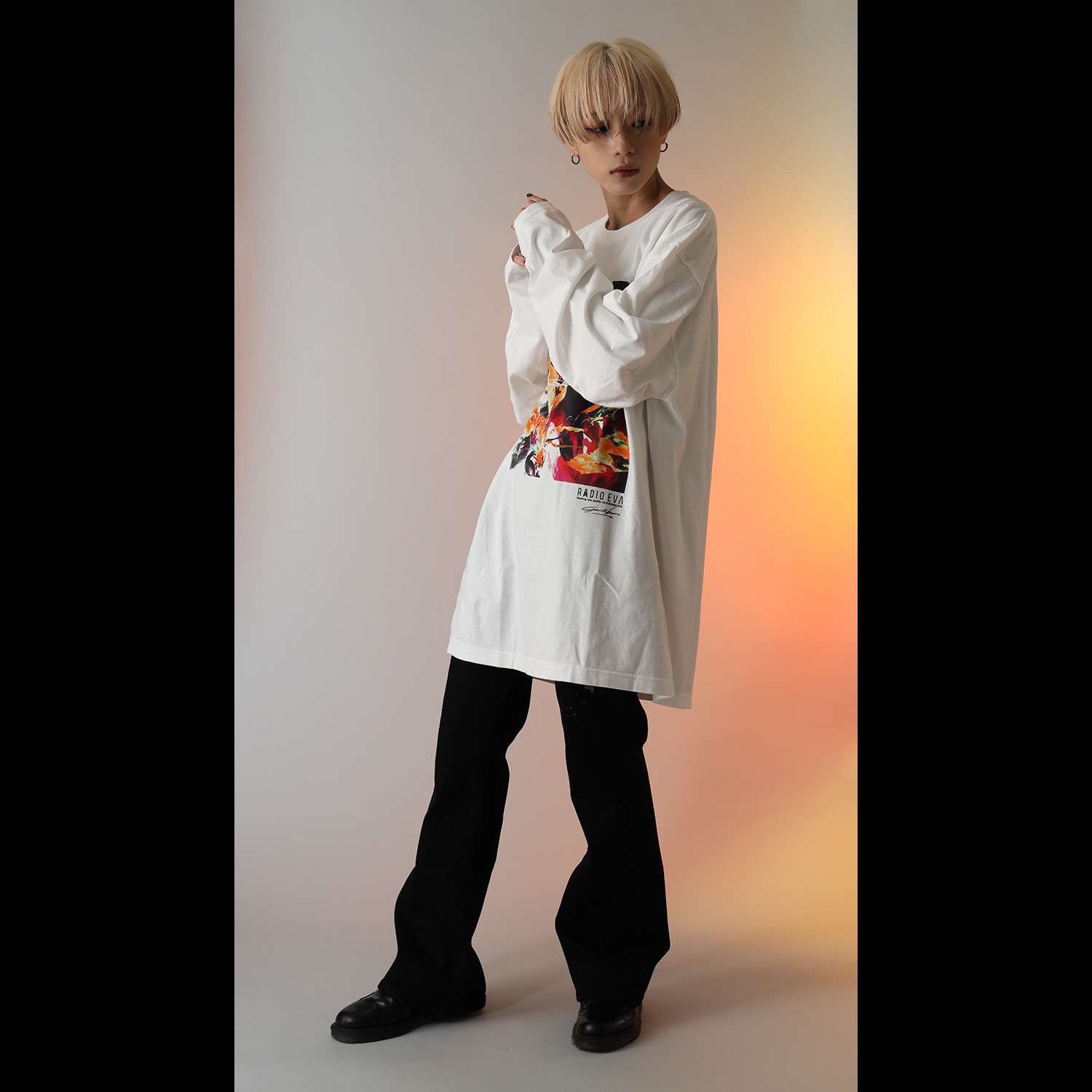 EVANGELION Painting Cutsew by Cigarette-burns (WHITE(EVA-02))