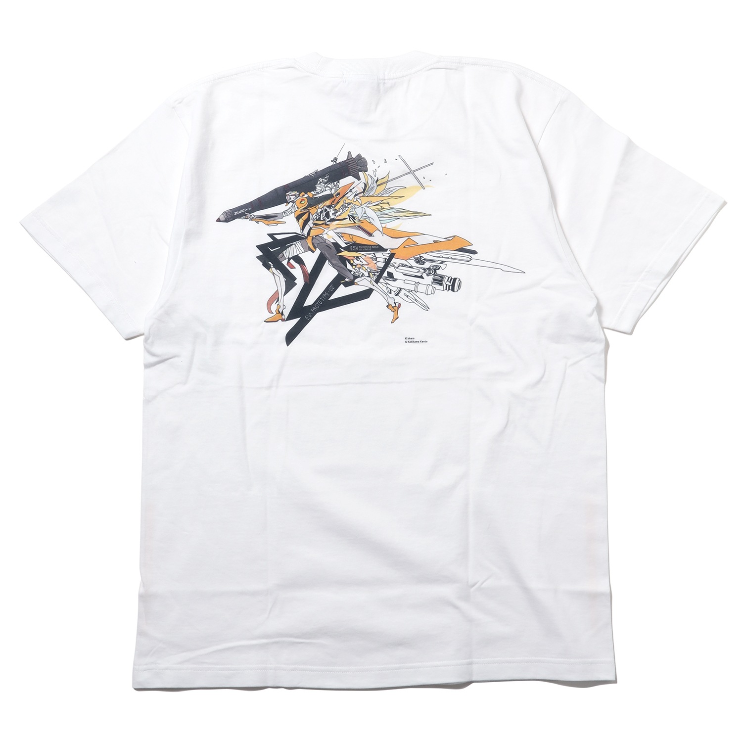 Abstract EVANGELION T-Shirt β（KENTA KAKIKAWA）（WHITE（EVA-00））