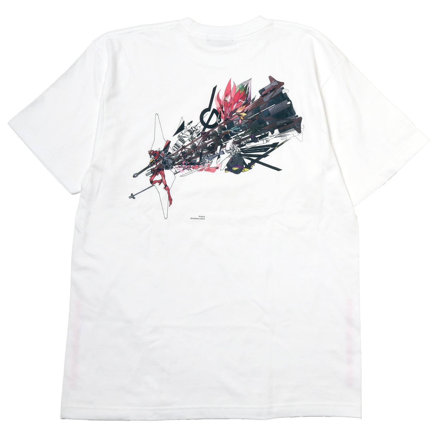 Abstract EVANGELION T-Shirt β（KENTA KAKIKAWA）（WHITE（改2号機β））