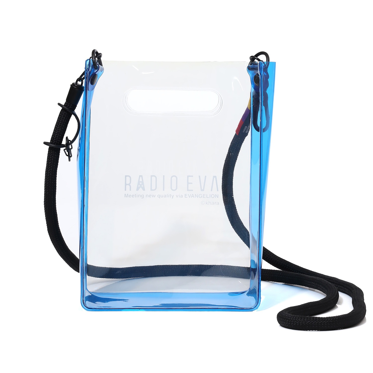 RADIO EVA PVC Tote Bag (NAVY(Cigarette-burns))