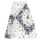 EVA-01 Paisleys Bandanna Pleated Skirt (WHITE)