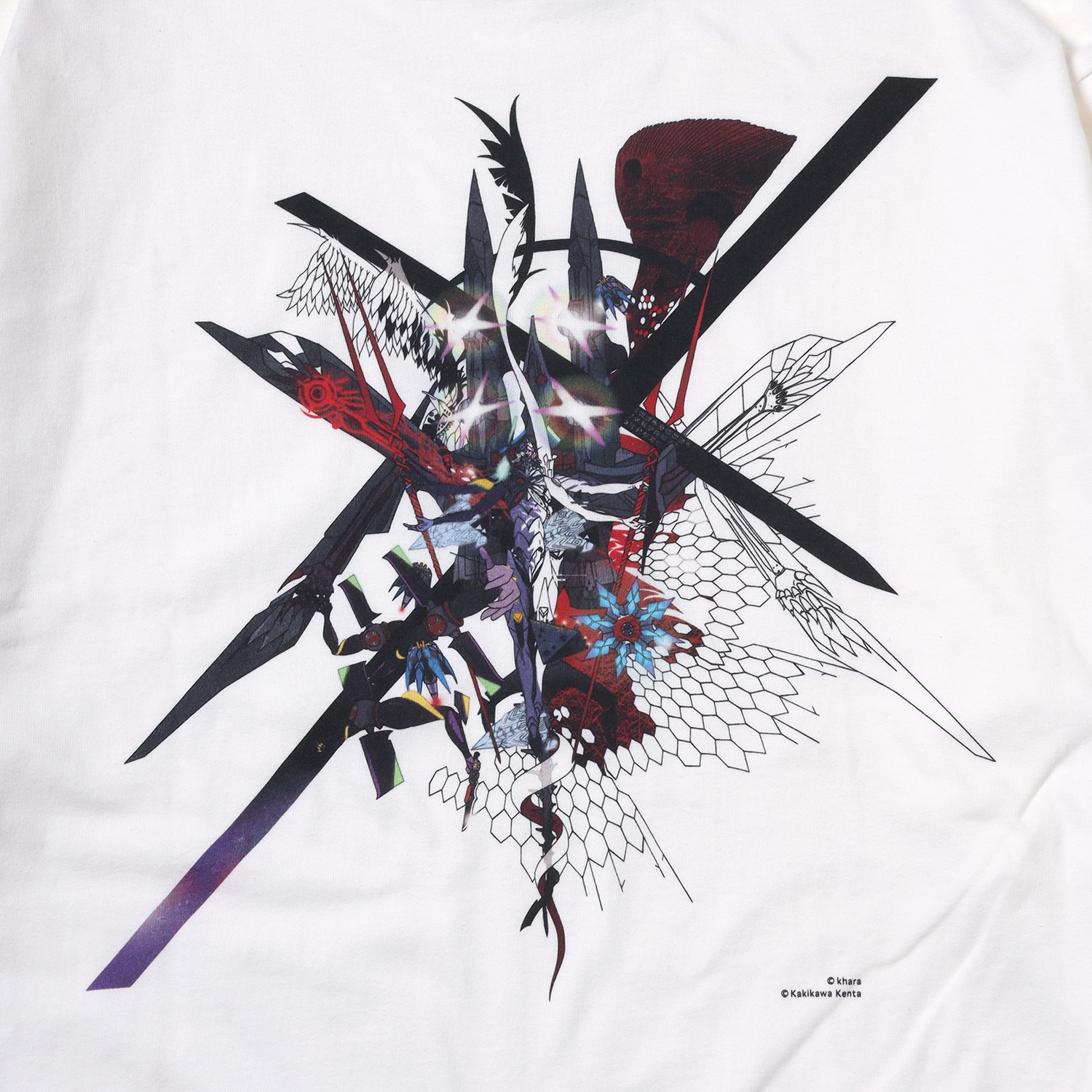 Abstract EVANGELION T-Shirt β（KENTA KAKIKAWA）（WHITE（エヴァンゲリオン第13号機））