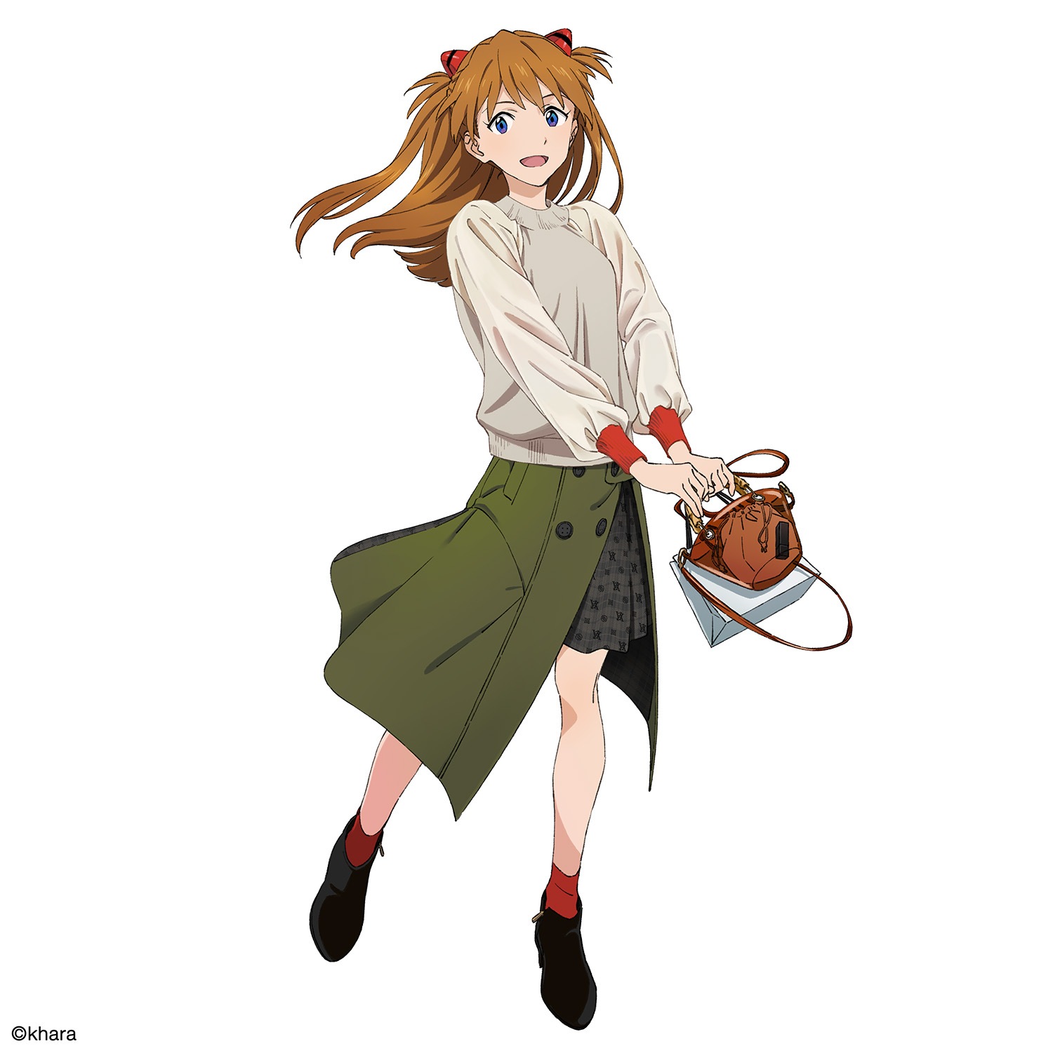 Check on EVA Trench Skirt (OLIVE(ASUKA MODEL))