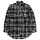 EVA-01 BANDANNA FLANNEL CHECK SHIRTS (WHITEBLACK)