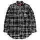 EVA-01 BANDANNA FLANNEL CHECK SHIRTS (WHITEBLACK)