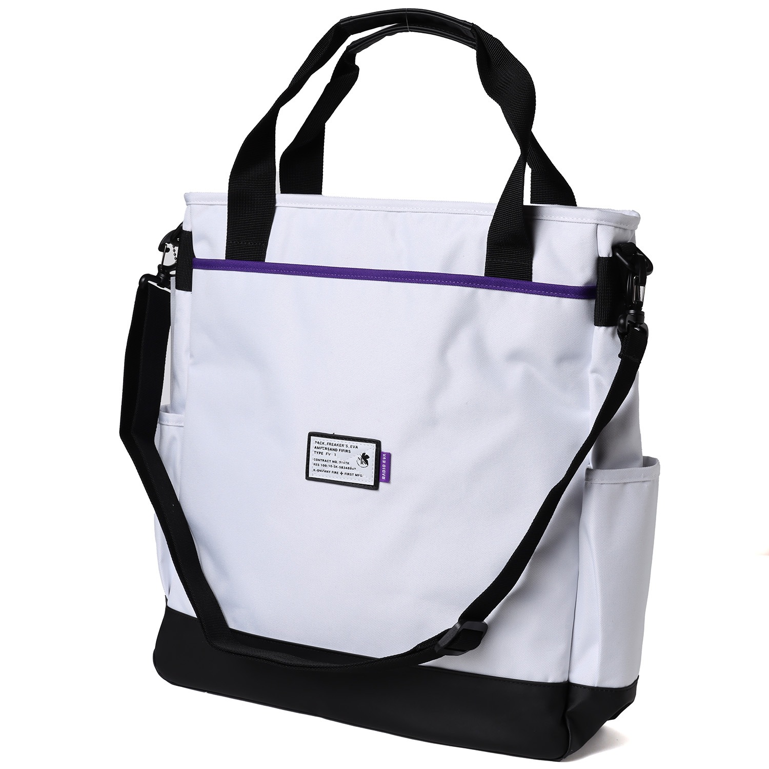 EVANGELION SHIN TOTE BAG by FIRE FIRST (WHITE)