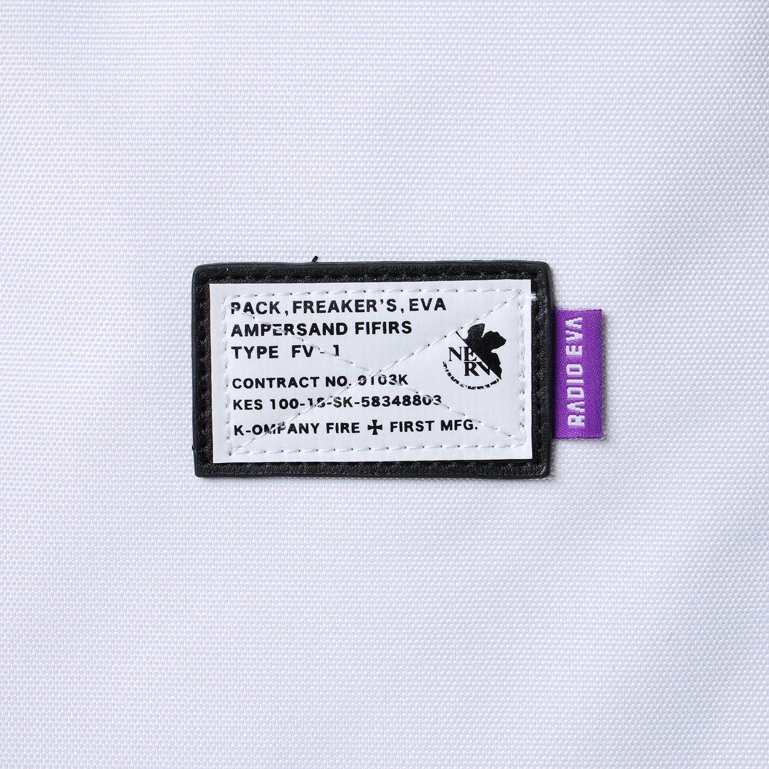 EVANGELION SHIN TOTE BAG by FIRE FIRST (WHITE)