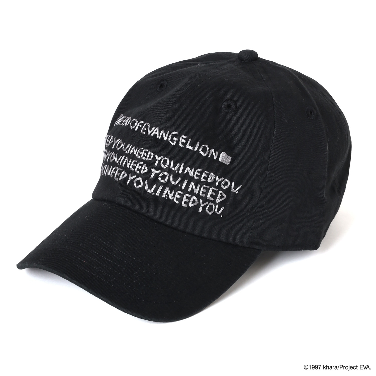 RADIO EVA×IKUMI EMBROIDERY CAP by OpenFolders（BLACK）