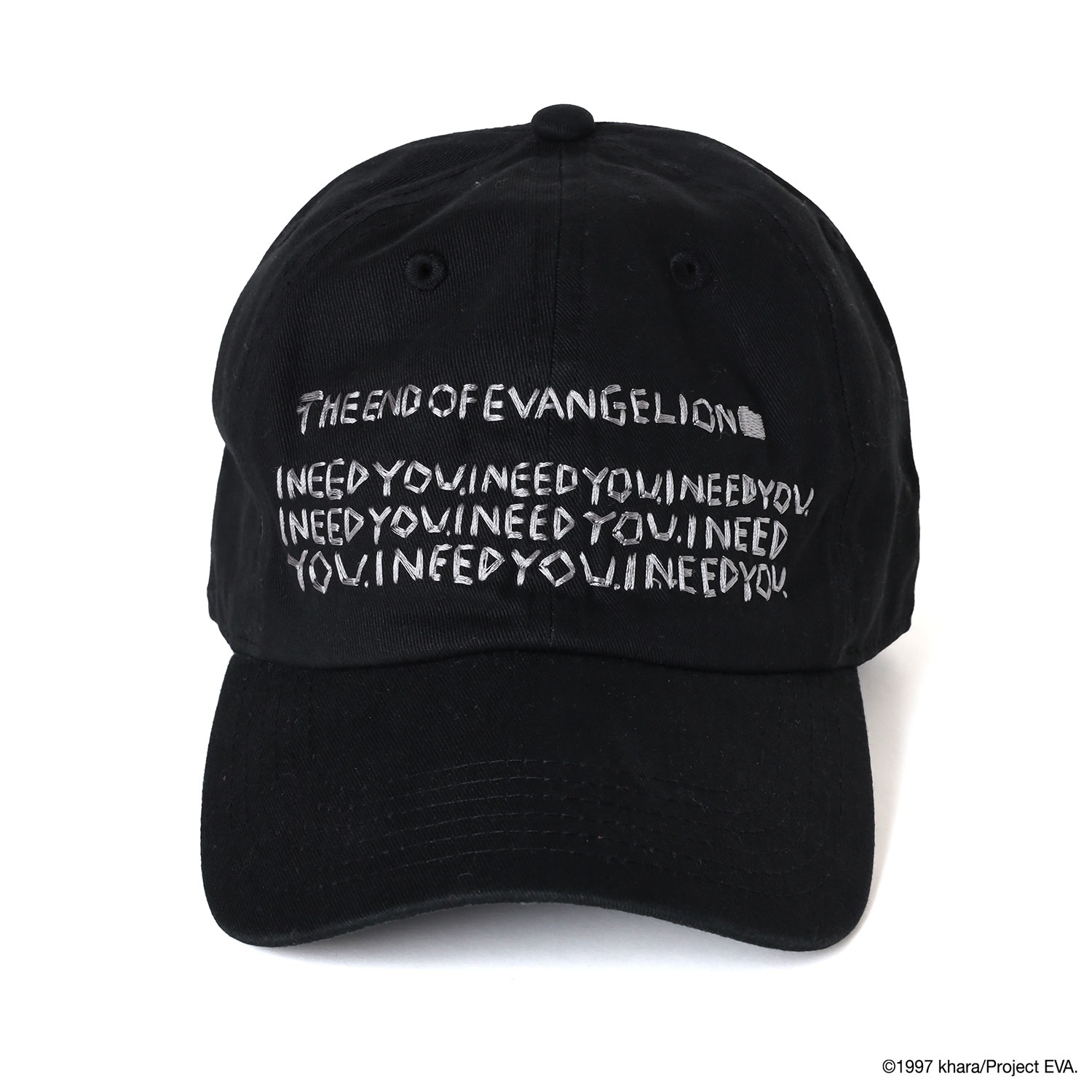 RADIO EVA×IKUMI EMBROIDERY CAP by OpenFolders（BLACK）