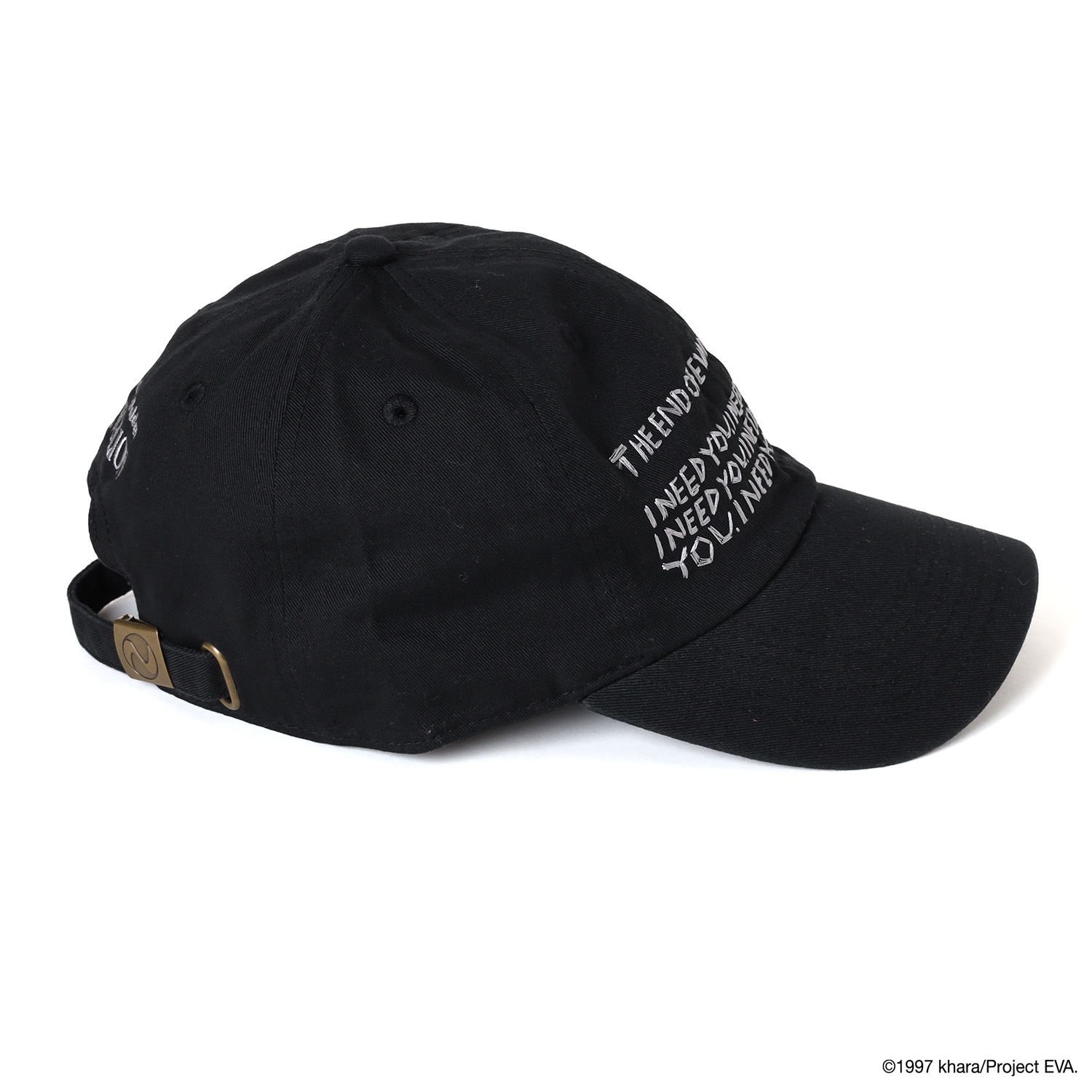 RADIO EVA×IKUMI EMBROIDERY CAP by OpenFolders（BLACK）