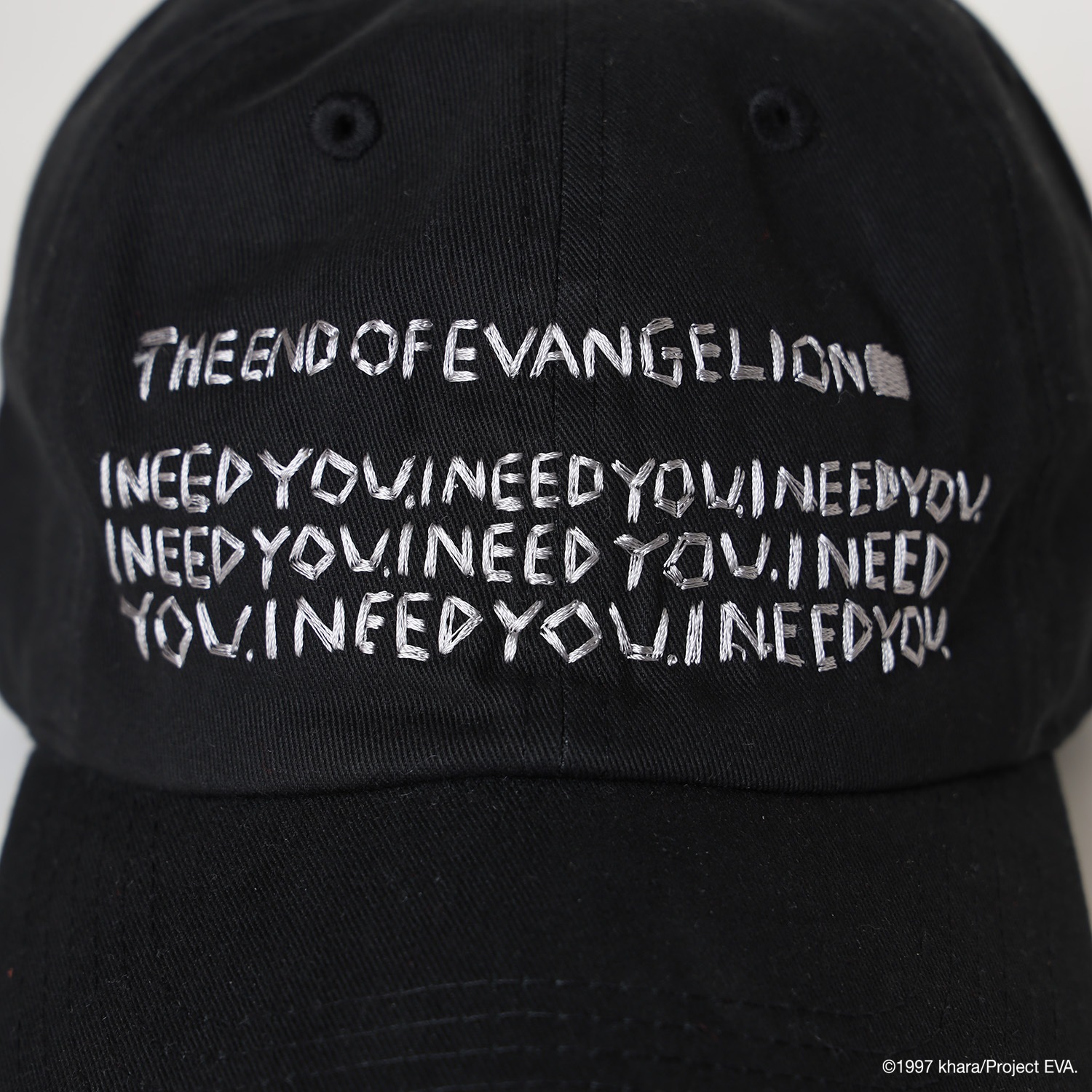 RADIO EVA×IKUMI EMBROIDERY CAP by OpenFolders（BLACK）
