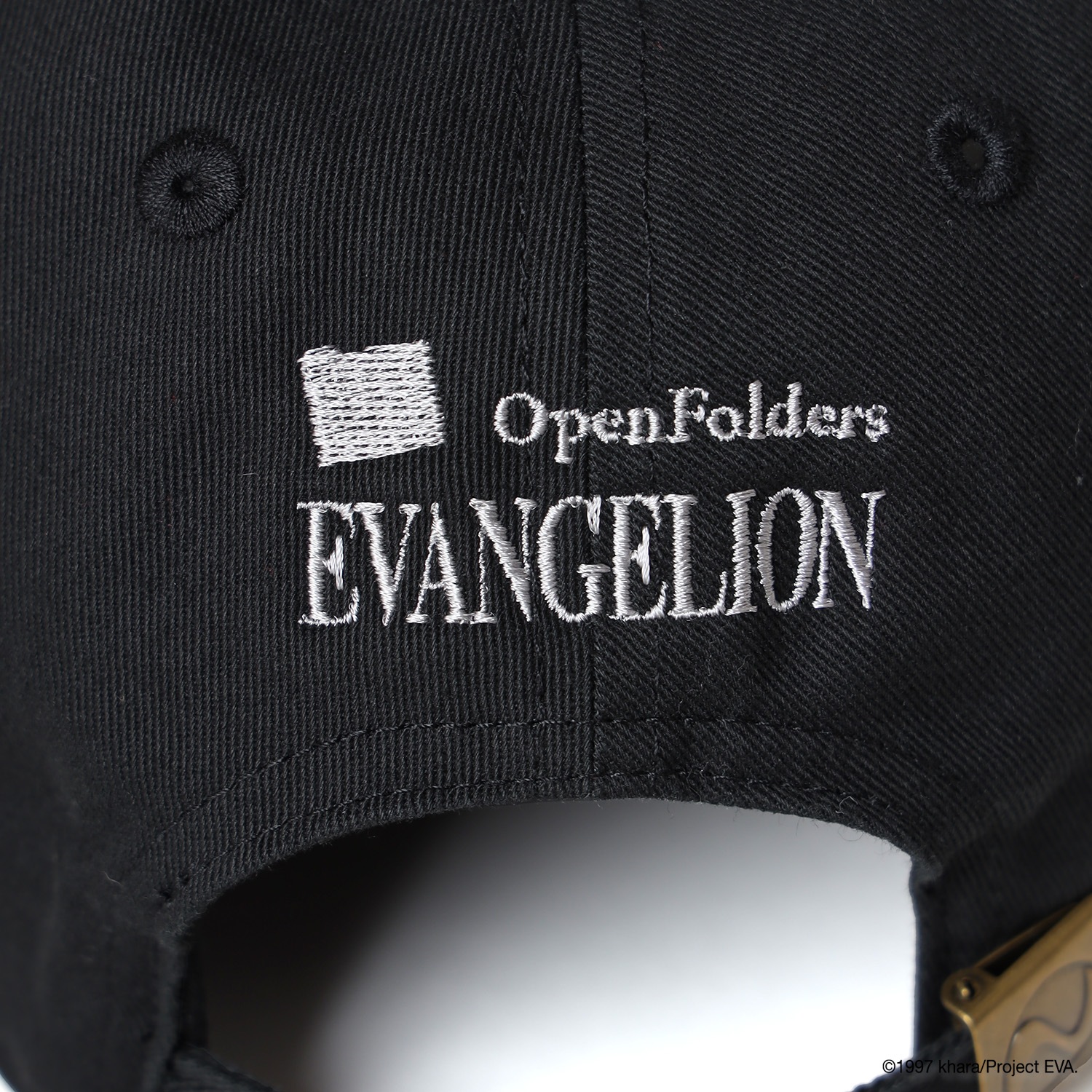 RADIO EVA×IKUMI EMBROIDERY CAP by OpenFolders（BLACK）