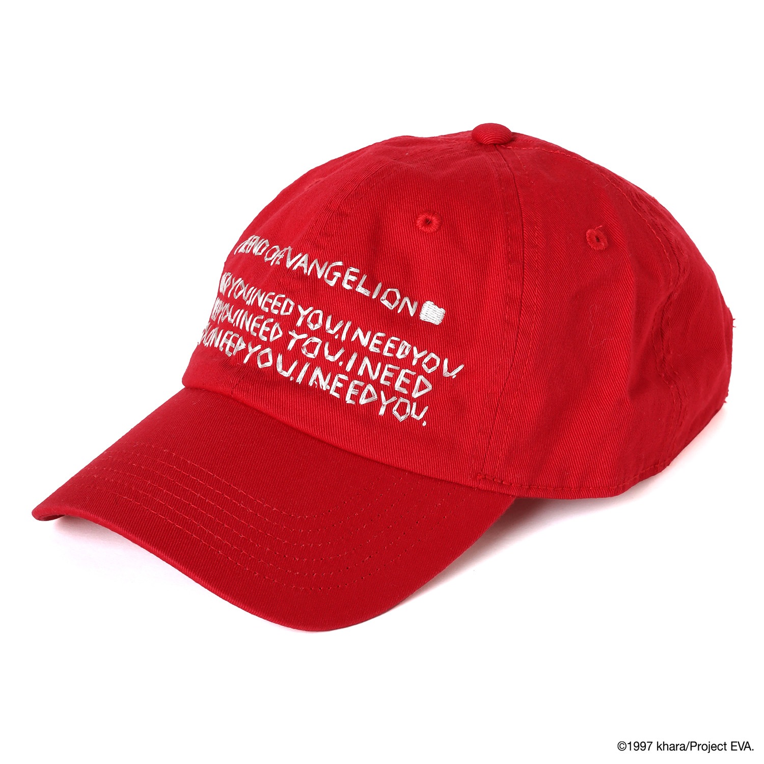 RADIO EVA×IKUMI EMBROIDERY CAP by OpenFolders（RED）