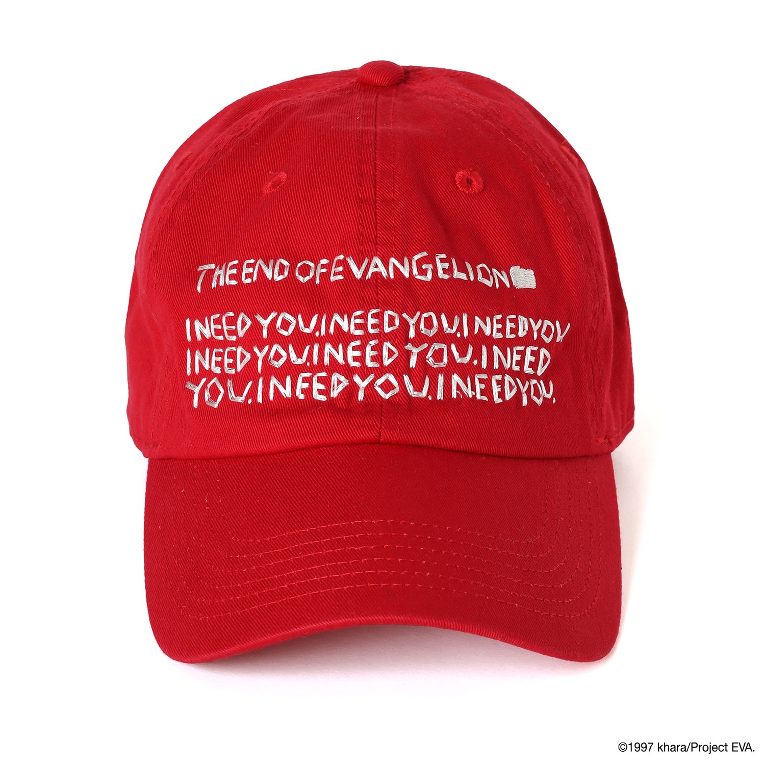 RADIO EVA×IKUMI EMBROIDERY CAP by OpenFolders（RED）
