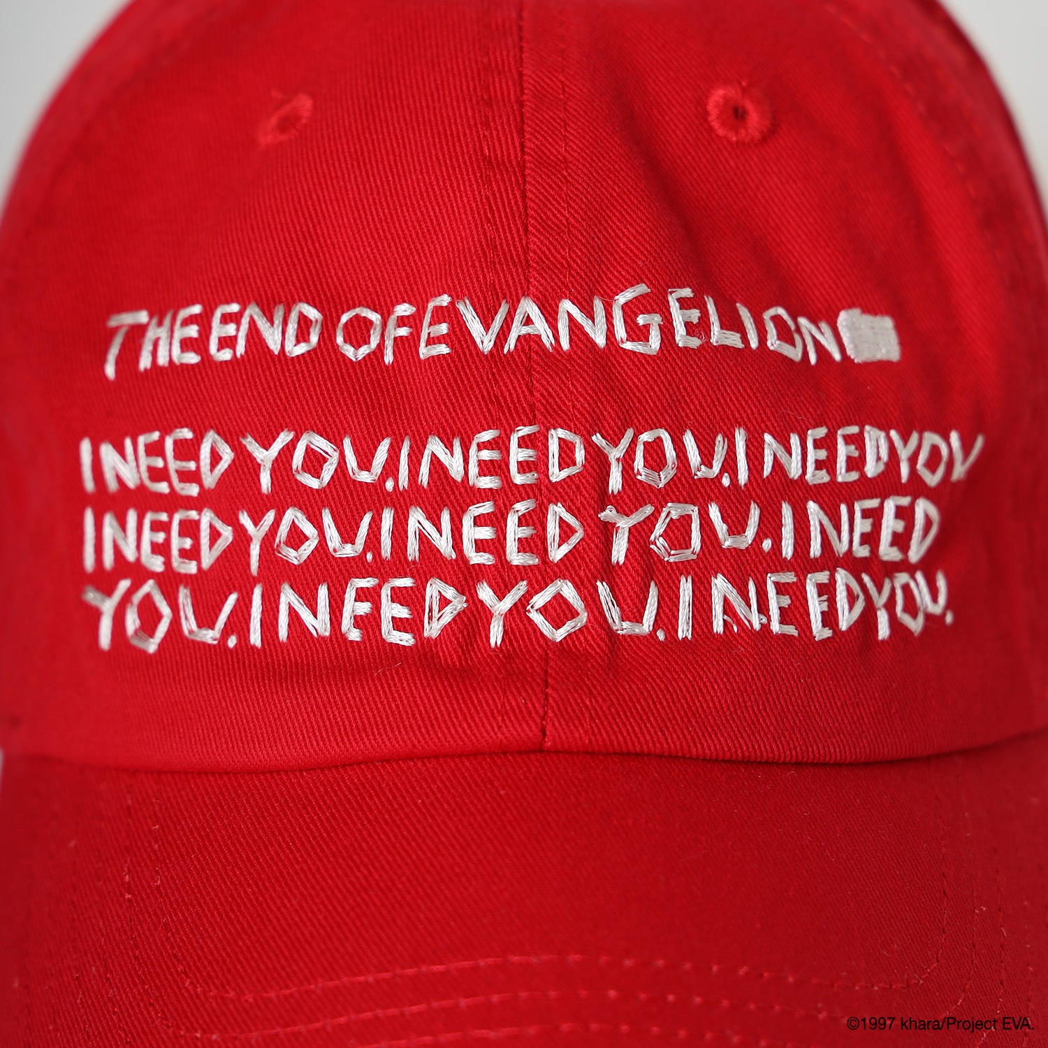 RADIO EVA×IKUMI EMBROIDERY CAP by OpenFolders（RED）