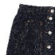 Button Fly Denim Skirt (INDIGO)