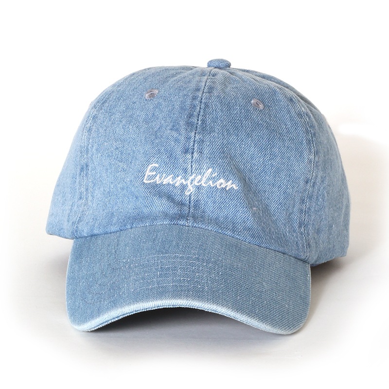 EVANGELION Denim Washed Cap (ライトインディゴ)