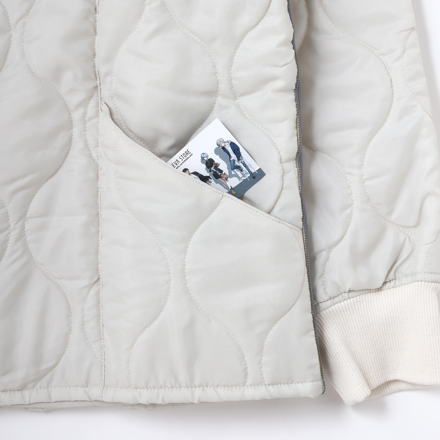 EVANGELION JACQUARD QUILT JACKET（OFF WHITE）