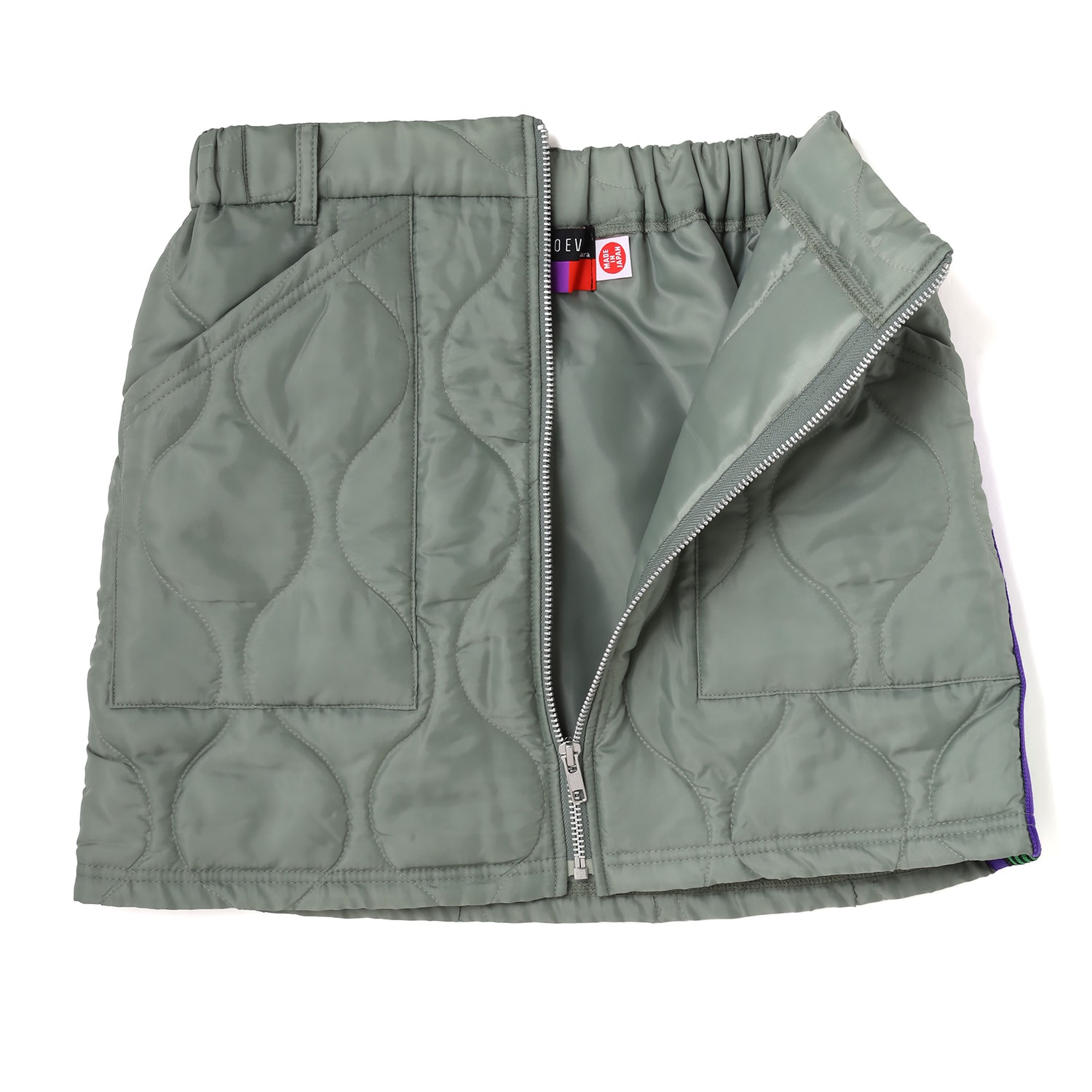 EVANGELION JACQUARD QUILT SKIRT（OLIVE）