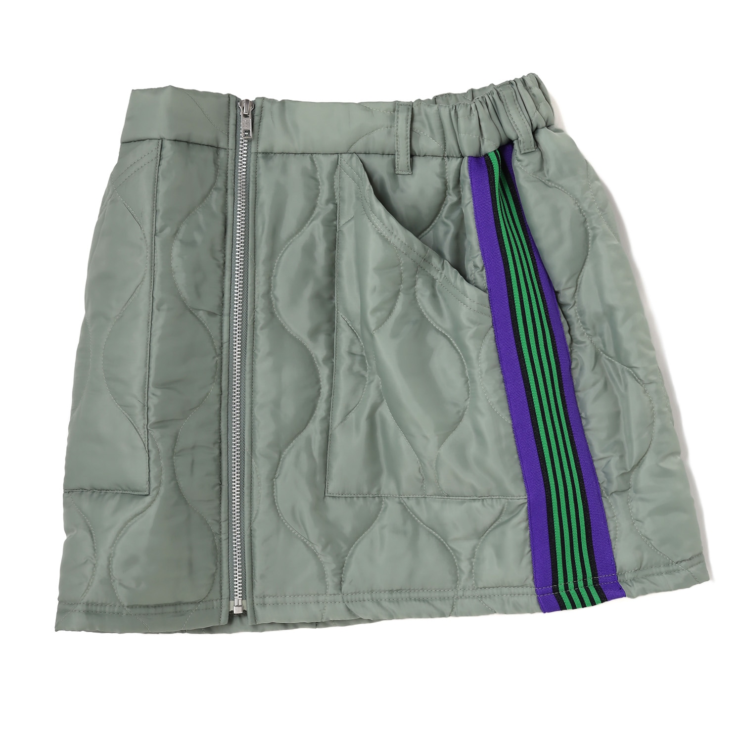 EVANGELION JACQUARD QUILT SKIRT（OLIVE）