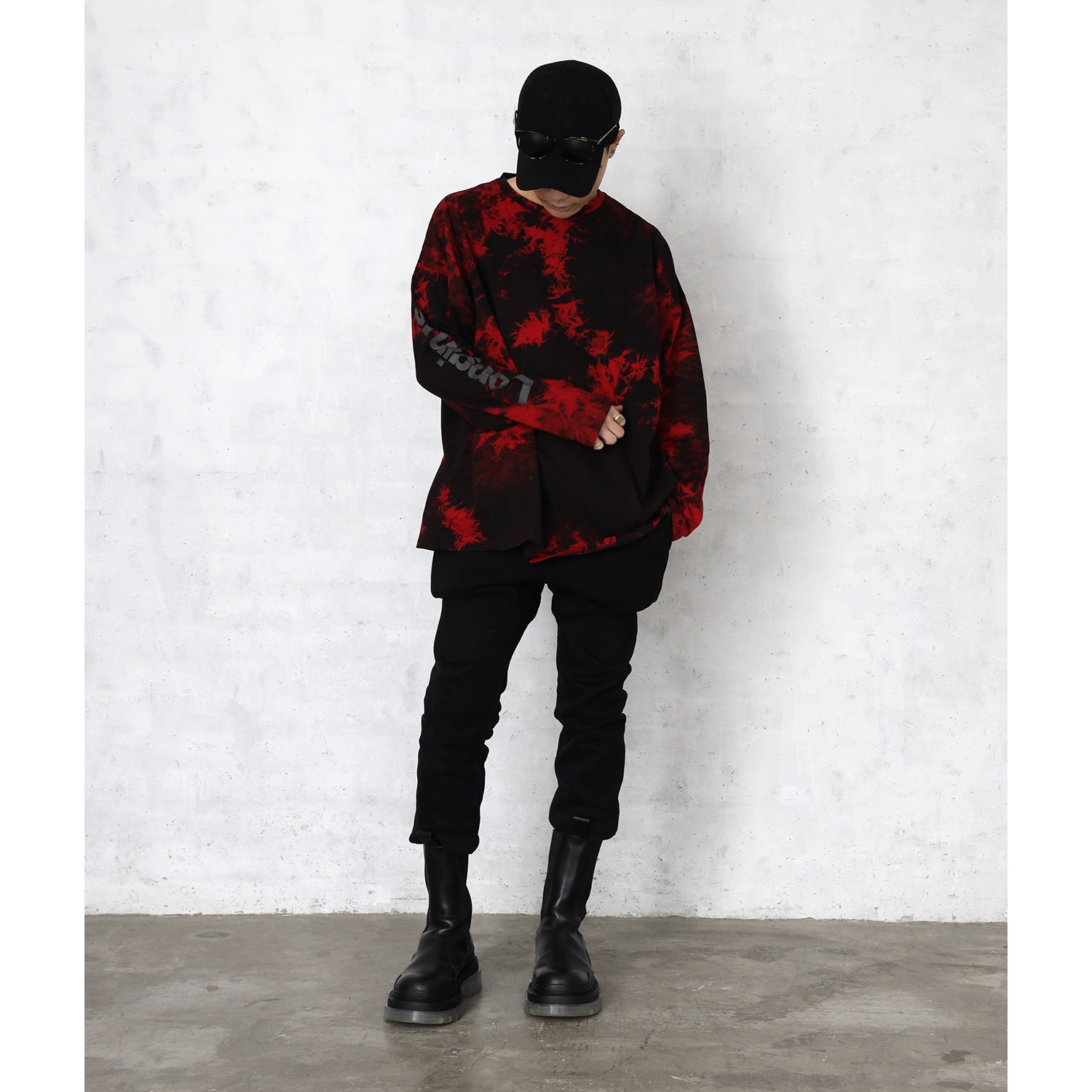 EVANGELION XIII Tie Dye Cutsew β (GRAY)