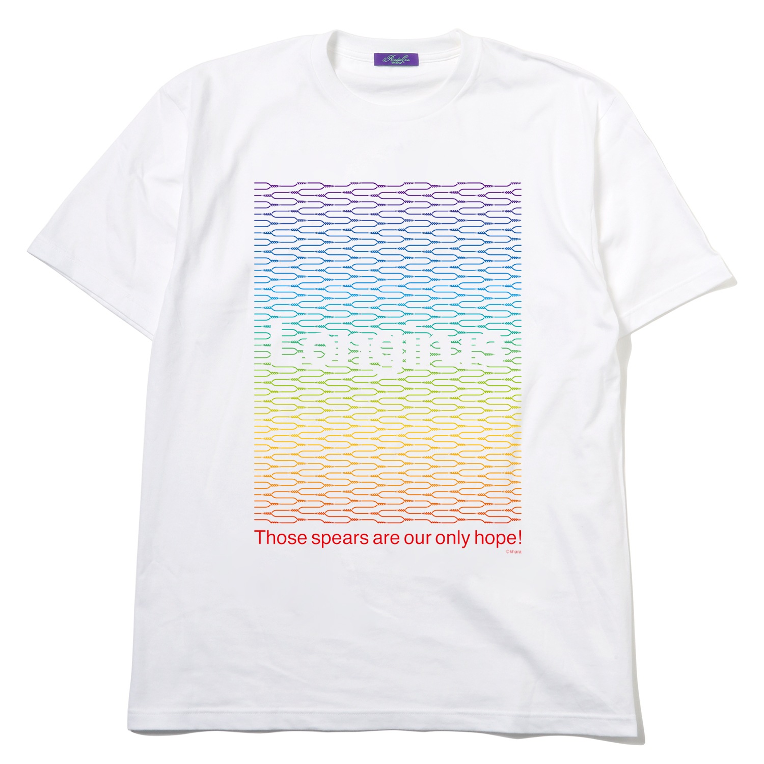 Longinus Art T-Shirt（WHITE×RAINBOW）