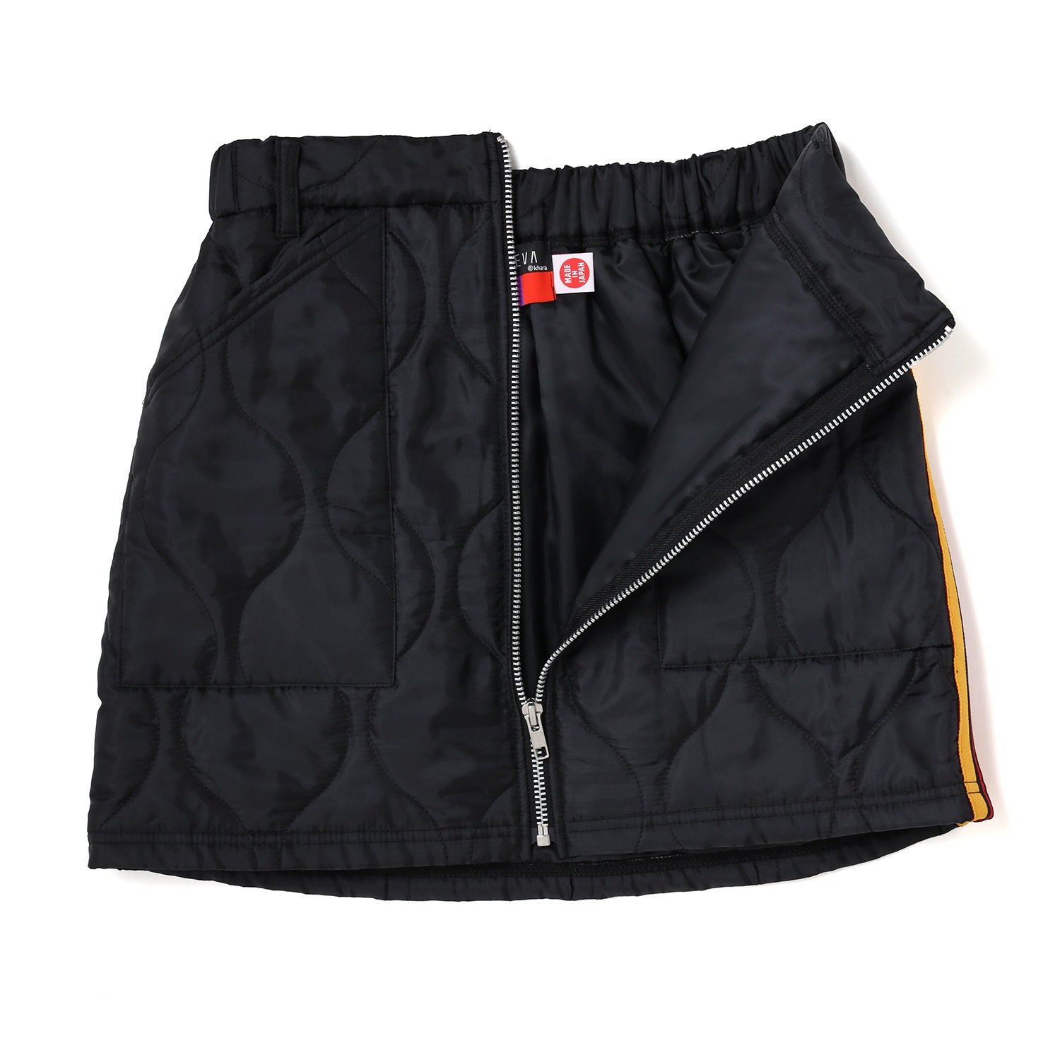 EVANGELION JACQUARD QUILT SKIRT（BLACK）