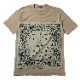 EVA-01 PAISLEYS BANDANNA T-Shirt (SAND KHAKIBEIGE)