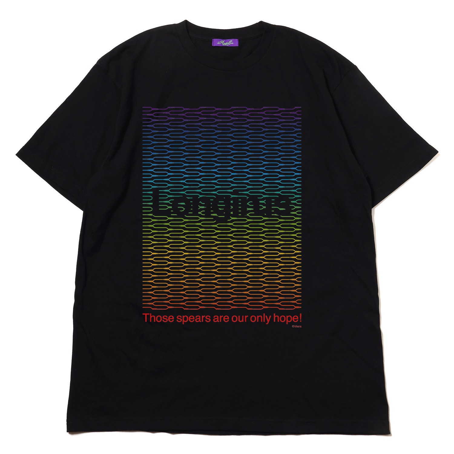 Longinus Art T-Shirt（BLACK×RAINBOW）
