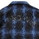 Longinus OPEN NECKED OMBRE CHECKED SHIRTS (BLUE)