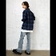 Longinus OPEN NECKED OMBRE CHECKED SHIRTS (BLUE)