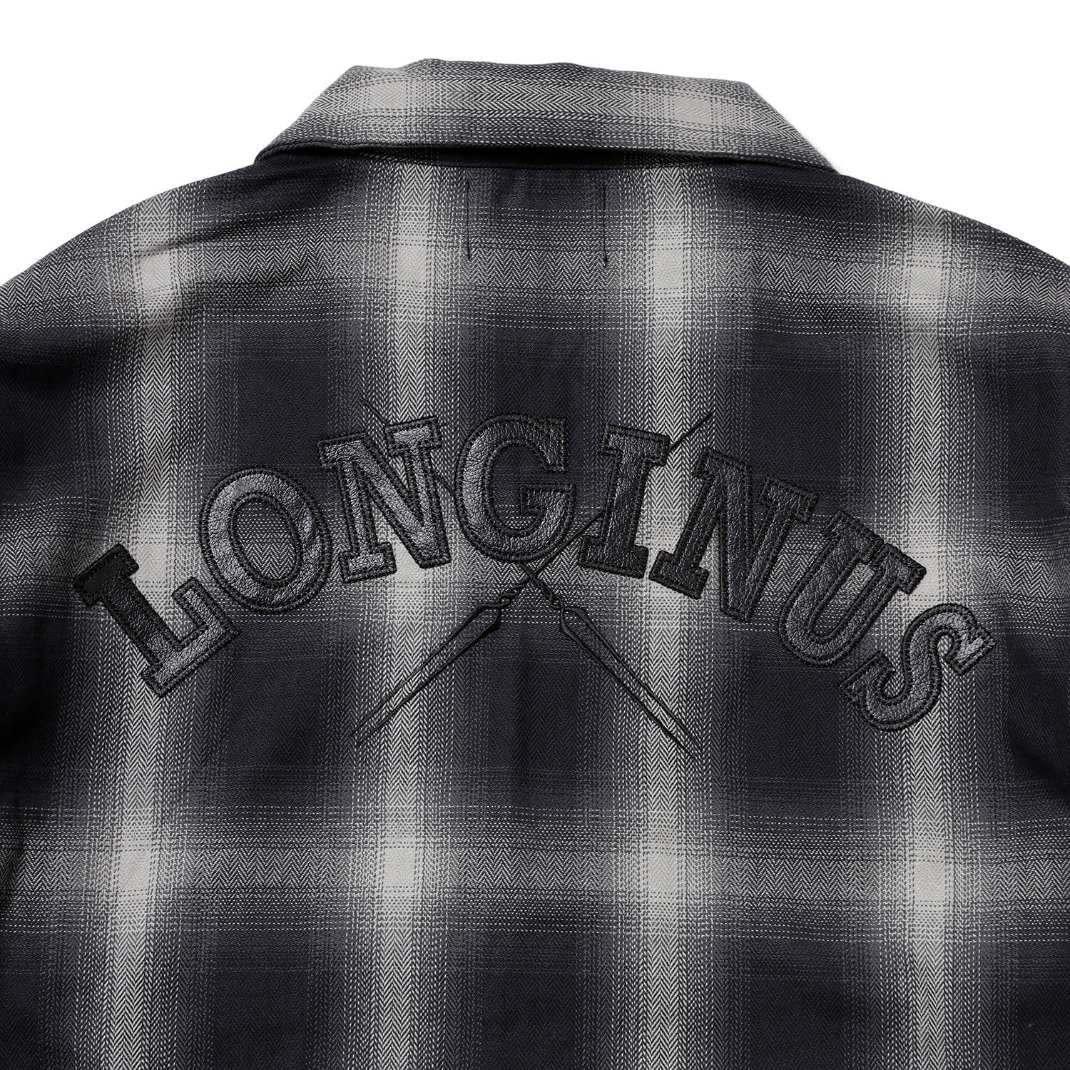 Longinus OPEN NECKED OMBRE CHECKED SHIRTS (WHITE)