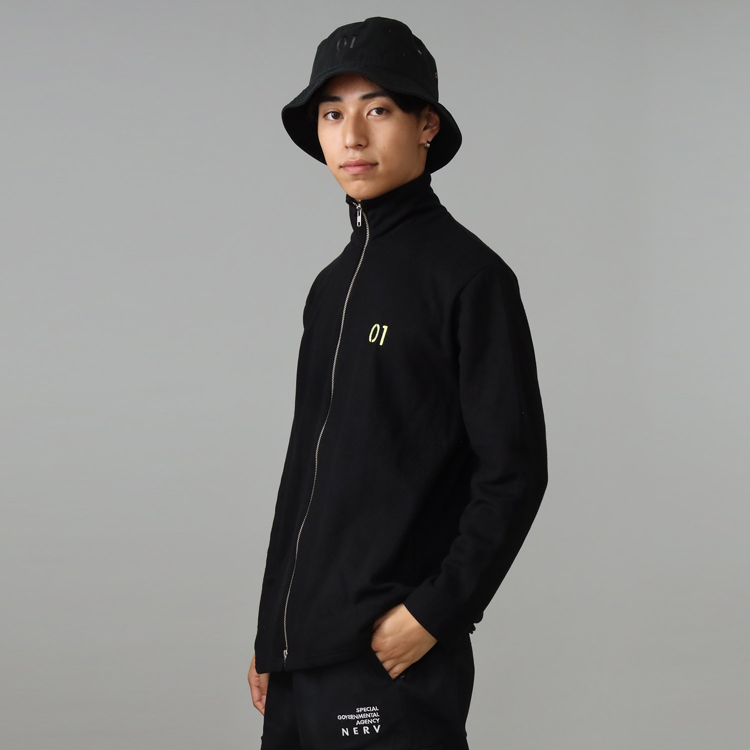 EVANGELION Numbering Drivers Rib Knit JacketWHITE02ˡ