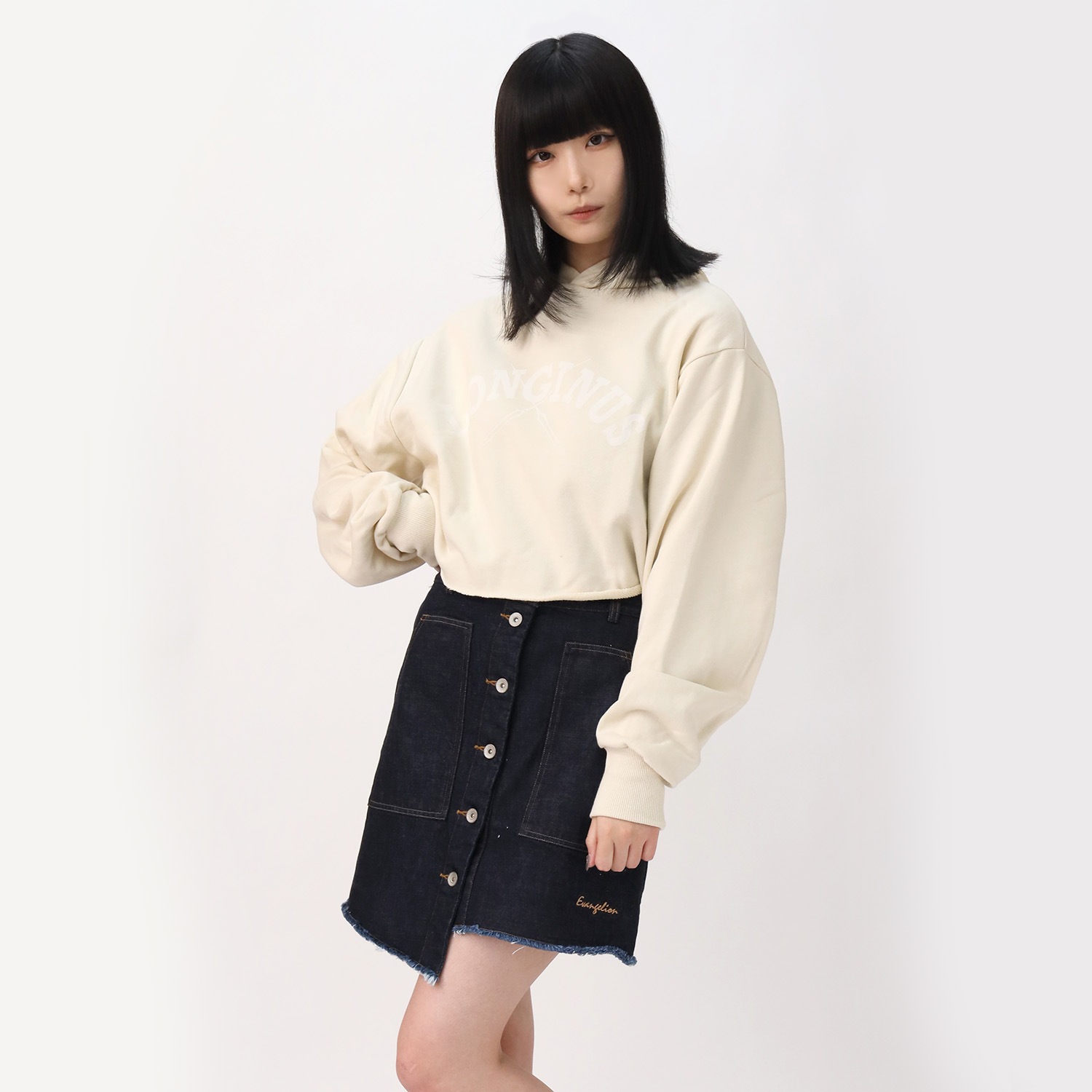 Longinus Cropped Parka (CREAM)