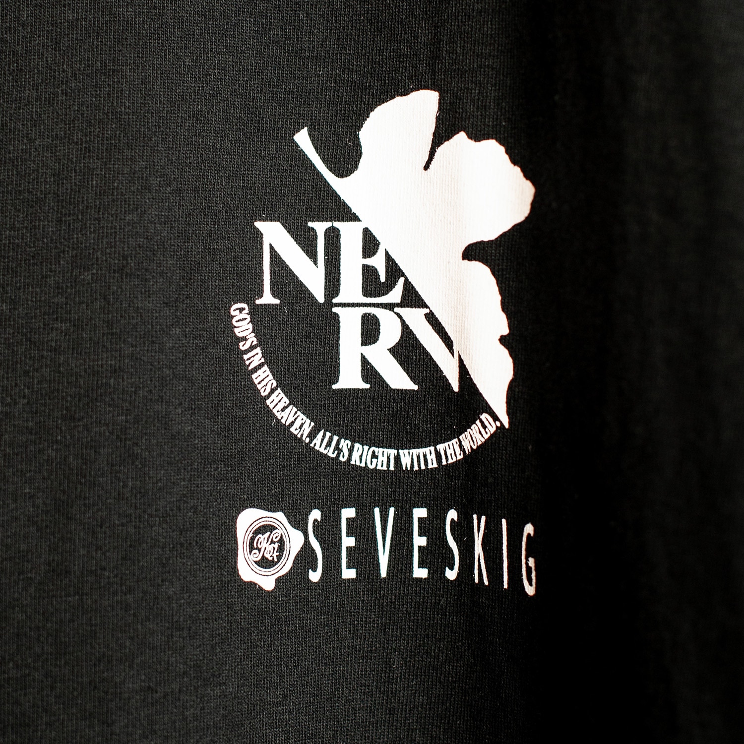 EVANGELION S/SL Tee Ver.Soryu Asuka Langley02 by SEVESKIG (BLACK)