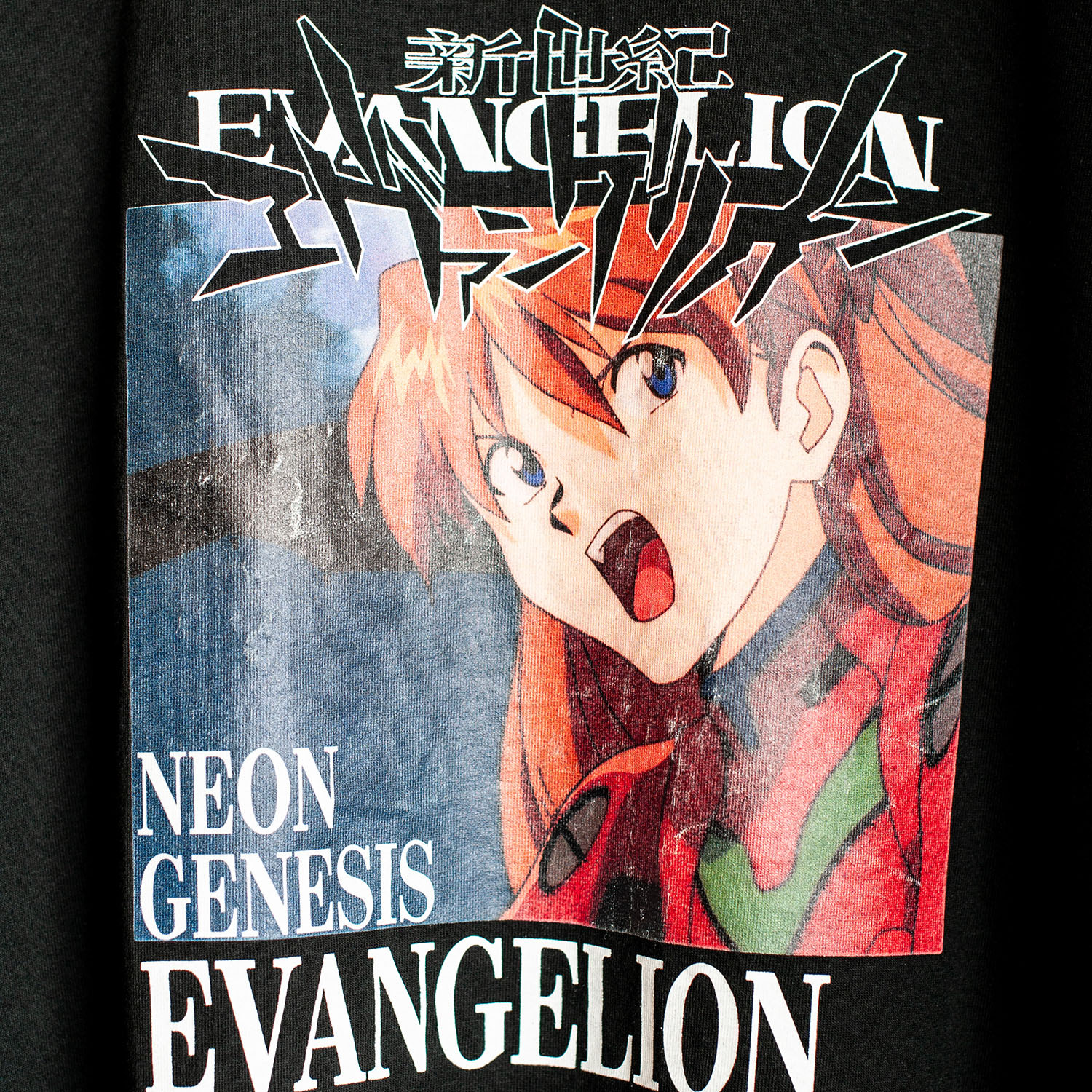 EVANGELION S/SL Tee Ver.Soryu Asuka Langley02 by SEVESKIG (BLACK)