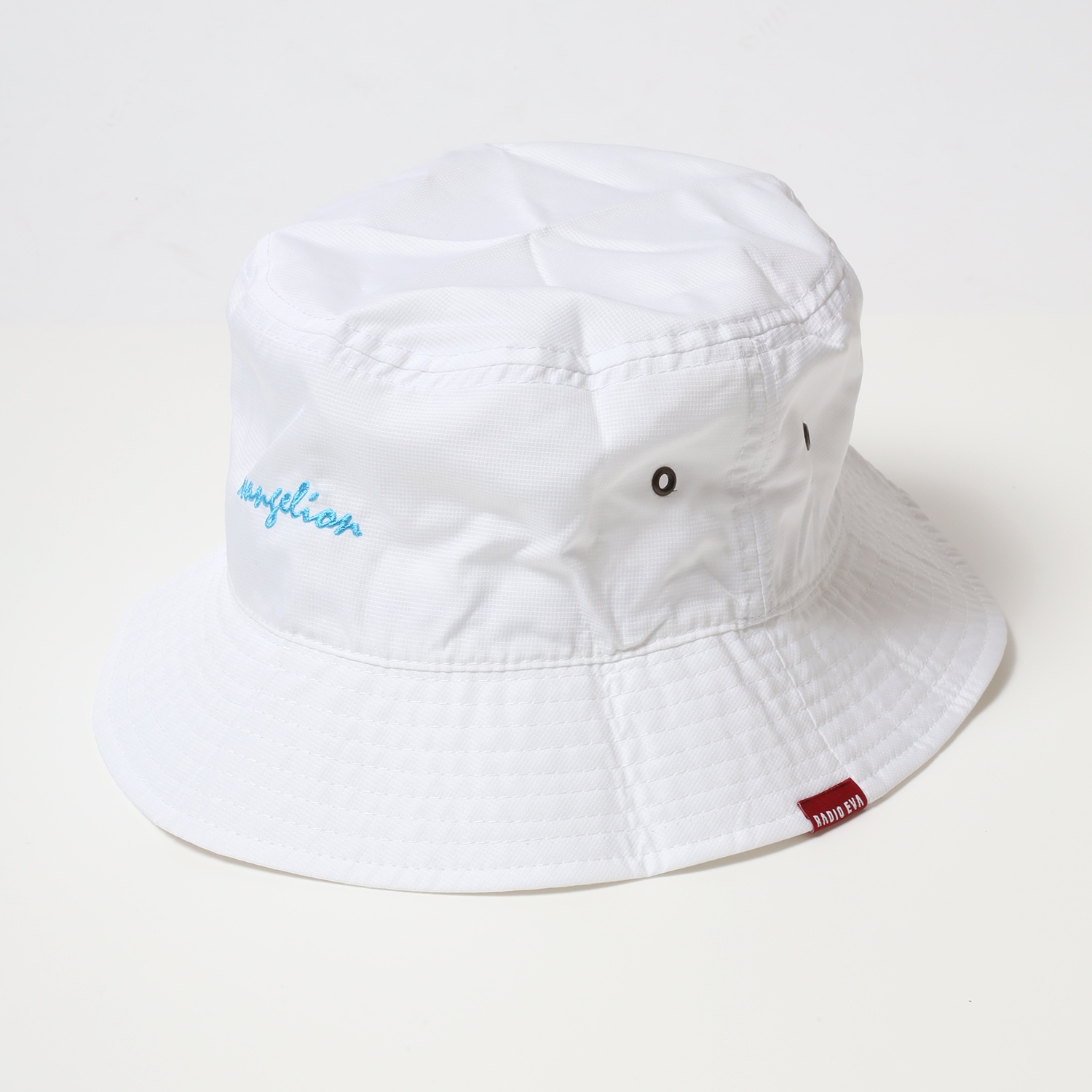 EVANGELION POLYESTER BUCKET HAT (WHITE)