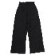 EVA-01 Flower Embroidery Wide Slacks (BLACK)