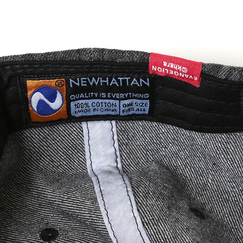 EVANGELION Denim Washed Cap（BLACK INDIGO）